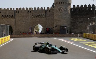 Alonso, eighth, and Sainz, fourth, in the first tests in Baku