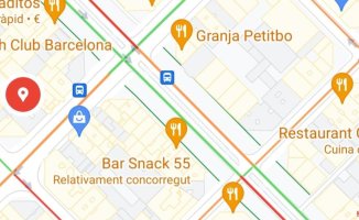 What is the new red mark on Google Maps for?