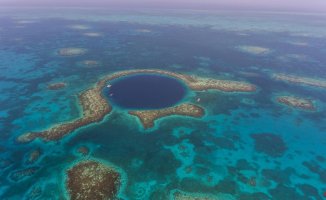 First images of the underwater interior of the world's second deepest blue hole
