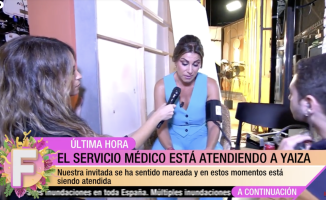Yaiza suffers a health mishap live and is treated by a doctor: "It is not being easy"