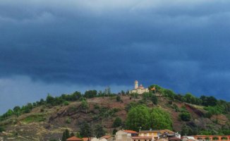 The rain announced in the hermitage of Sant Francesc