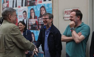 The Valencian candidates are reunited with the family before voting on 28-M early in the morning