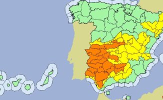 Orange and yellow warning for high temperatures and storms, especially in the south