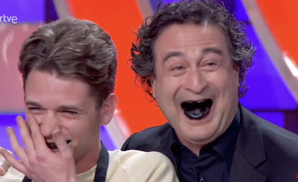 "Yuck!": Luca, the most controversial contestant of 'MasterChef', dyes Pepe Rodríguez's mouth black