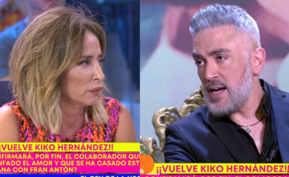 Tension between María Patiño and Kiko Hernández for the alleged wedding of the collaborator: "It borders on ridiculous not to share that you are in love and have married"