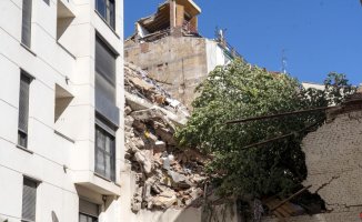 Preventive eviction in Teruel of a building near the one that sank last week