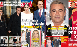 Paloma Cuevas with Luis Miguel, Jorge Javier and the wedding of Kiko Matamoros star in the covers