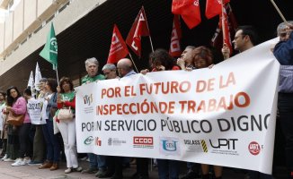 The strike of labor inspectors achieves a follow-up of 70%