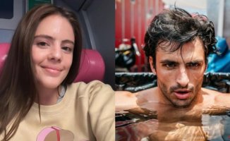 Isa Hernáez's first words after her breakup with Carlos Sainz Jr: "Holding the downpour"