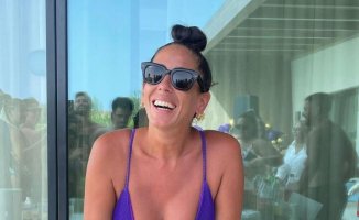 Anabel Pantoja celebrates her 37th birthday with a spectacular party in a villa with a pool
