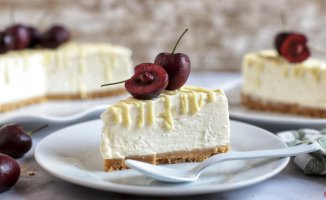 White chocolate cheesecake, the easiest and most delicious version of this classic dessert