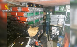The largest clandestine lithium battery warehouse is located in a town in Segovia