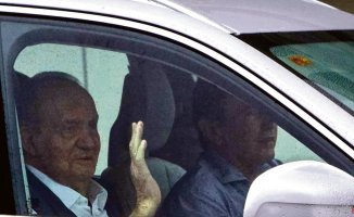 King Juan Carlos returns to Abu Dhabi and announces another trip to Sanxenxo