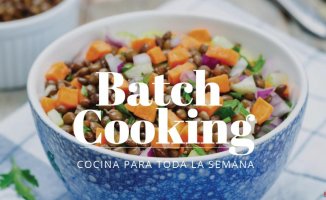 Batch Cooking weekly menu for the week of August 28 to September 1