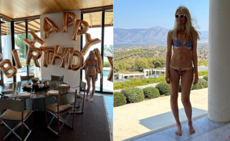 Claudia Schiffer celebrates her 53 years with a bikini pose