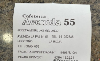 The ticket of a bar in Logroño that has left everyone speechless