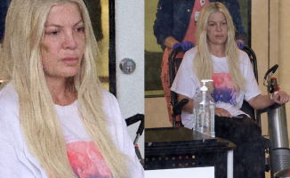 Concern for actress Tori Spelling after leaving hospital with clear signs of deterioration