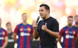 Xavi asks the fans for help: "Make us feel in Montjuïc as in the Camp Nou"
