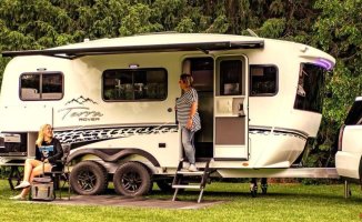 This is the interesting caravan that combines luxury and adventure