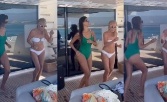 Carmen Lomana looks great and stars in the viral summer dance aboard a yacht