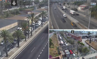 An accident forces the Litoral round to be completely cut off in the direction of Llobregat