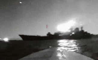 Ukrainian drones knock out a Russian ship in Crimea