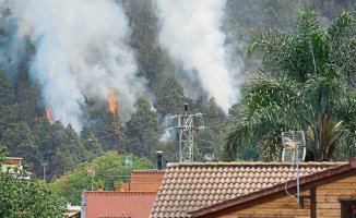 The fire in Tenerife continues to be out of control and already affects nine municipalities