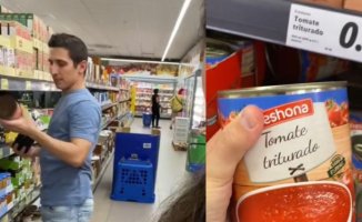 A 'tiktoker' compares the prices of a Spanish and an Italian supermarket: "Spain wins"