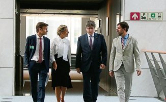 Díaz seeks the support of Junts in a meeting with Puigdemont in Brussels