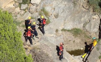 A 12-year-old girl is rescued after falling five meters while canyoning