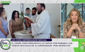 The girlfriend of the priest arrested for sexual assault calls Toñi Moreno live: “I need you to respect me”