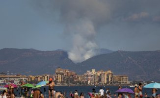 The forest fire declared in Puçol has been stabilized