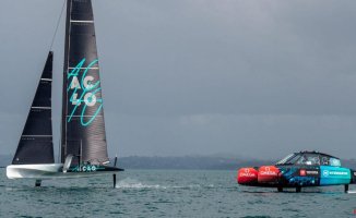 This is the 'Chase Zero', the hydrogen-powered boat for the America's Cup