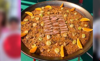 A Japanese man wins World Paella Day 2023 with one made with orange duck and leek