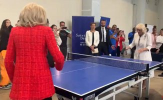 Queen Camilla and Brigitte Macron surprise with their lack of style while playing ping pong