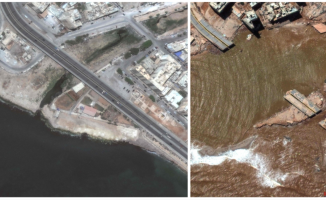 Before and after the disaster in Libya