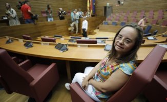 Mar Galcerán (PP), deputy with Down syndrome, already has her seat in the Valencian Cortes