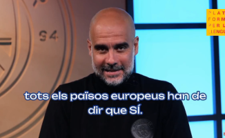 The international press echoes Guardiola's request to make Catalan official in the EU