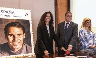This is Rafa Nadal's new solidarity stamp for charitable purposes