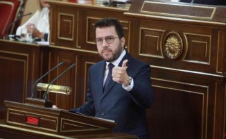 Aragonès defends amnesty in the Senate as a "starting point" for a referendum