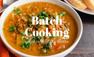 Batch Cooking weekly menu for the week of October 16 to 20