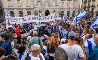Half a thousand people gather in support of Israel in Barcelona