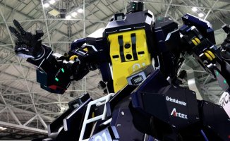 They create a gigantic humanoid robot with arms from “Transformers”