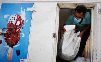Ice cream trucks, Gaza's resource for storing bodies
