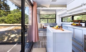 This is the caravan with a terrace that combines luxury, comfort and practicality