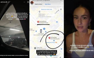 The scare of the 'influencer' Abril Cols in a parking lot in Barcelona alone with a man: "I have been very scared"