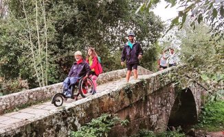 Various members of the Foundation also complete the Camino on adapted bicycles