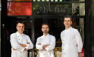 The three Enjoy chefs collect their National Gastronomy Award