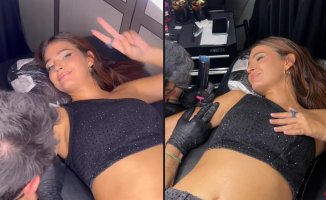 Laura Escanes gets a new tattoo after learning of her breakup with Álvaro de Luna