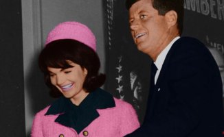 What happened to the famous pink suit that Jackie Kennedy wore when JFK was assassinated?
